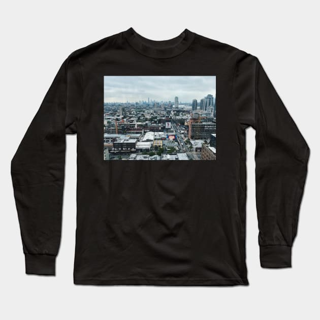 View of Brooklyn and City Skyline from High Long Sleeve T-Shirt by offdutyplaces